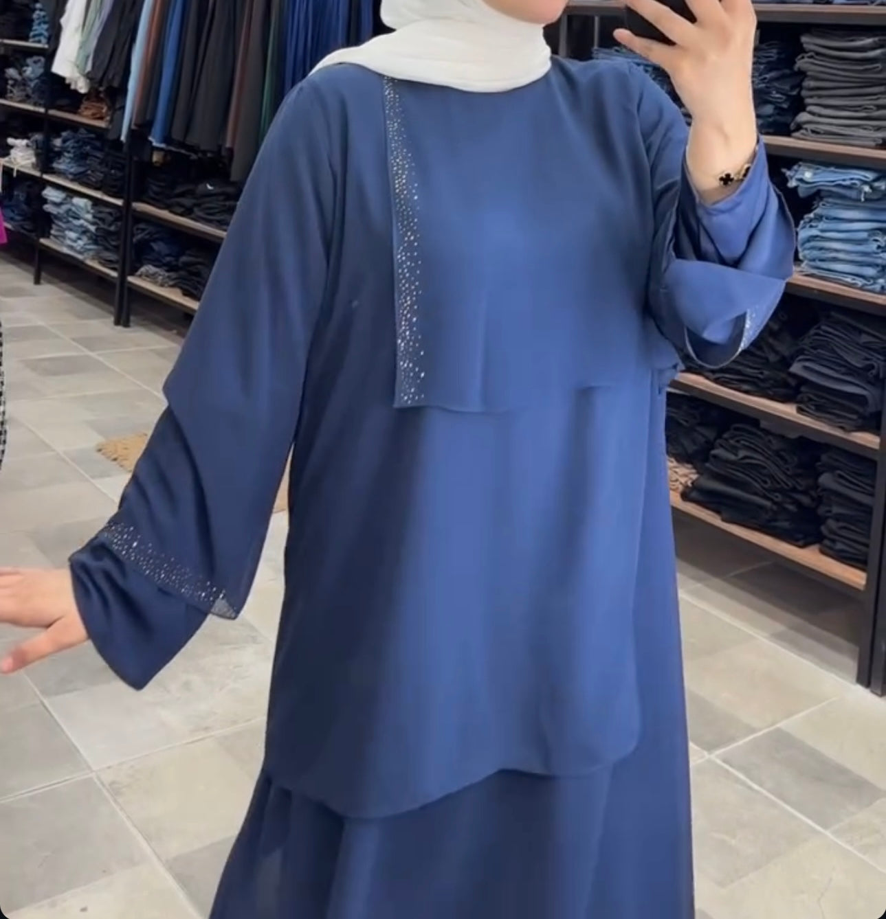 طقم شيفون قطعتين